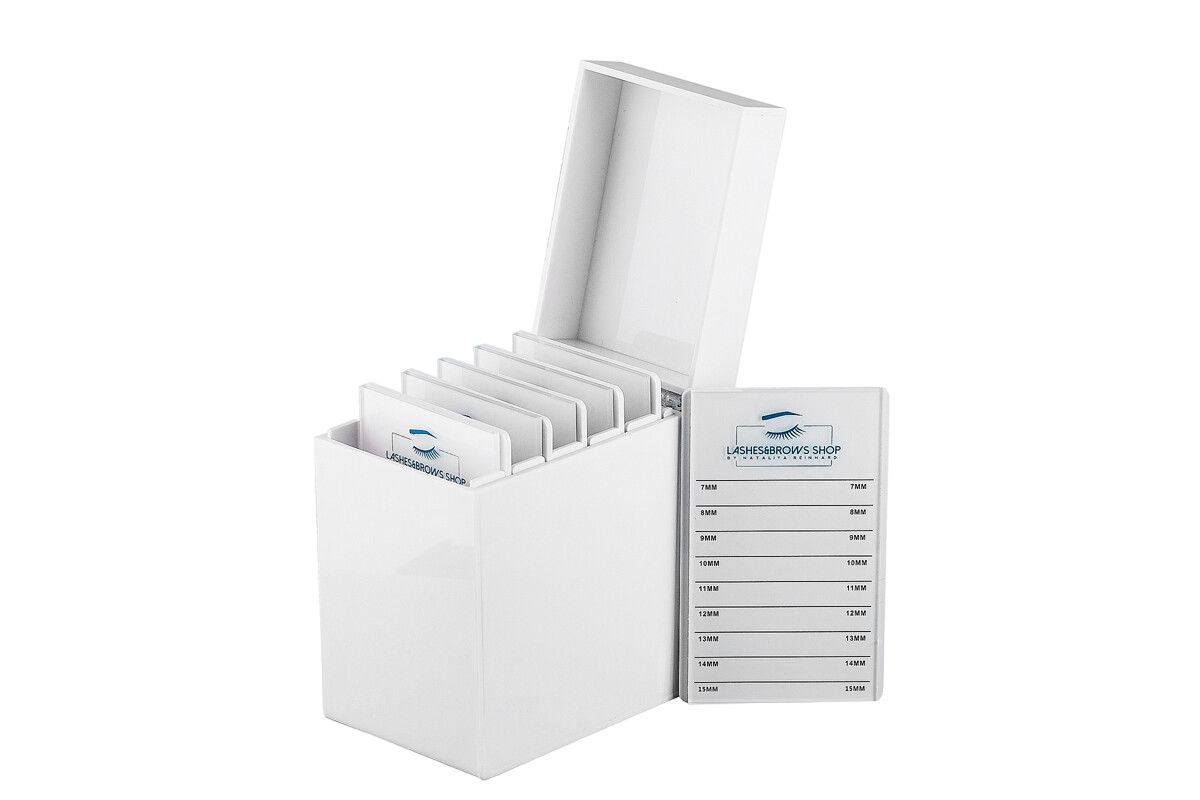 La boîte à cils offre un rangement confortable et sûr pour vos plateaux à cils