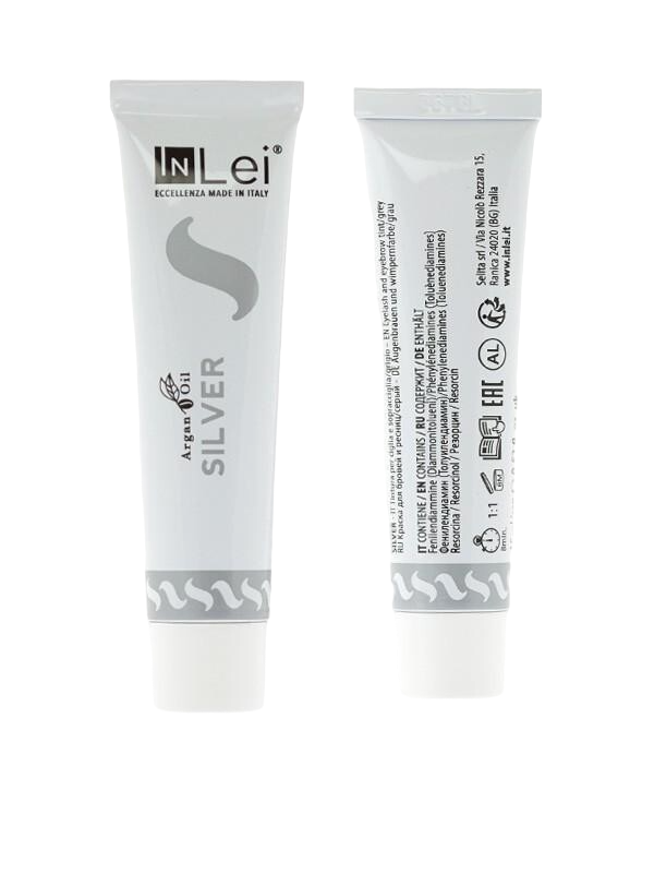 InLei "SILVER"-grey eyelash and eyebrow tint with Argan oil