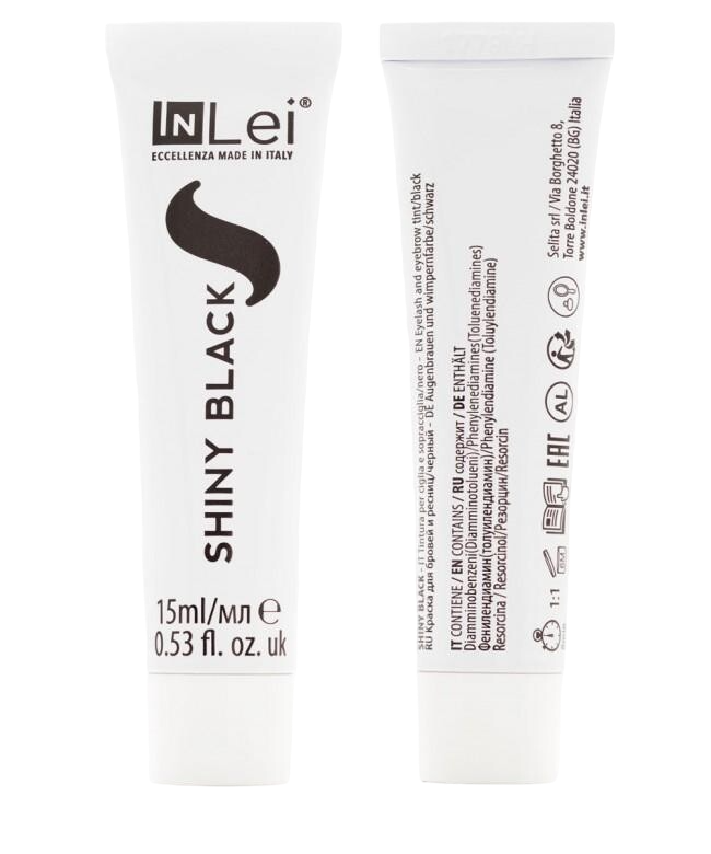 InLei "SHINY BLACK"-Black Eyelash and Eyebrow Paste with Argan Oil