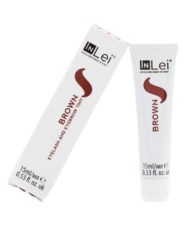 InLei "BROWN"- braunes Wimpern- und Augenbrauenfärbemittel
