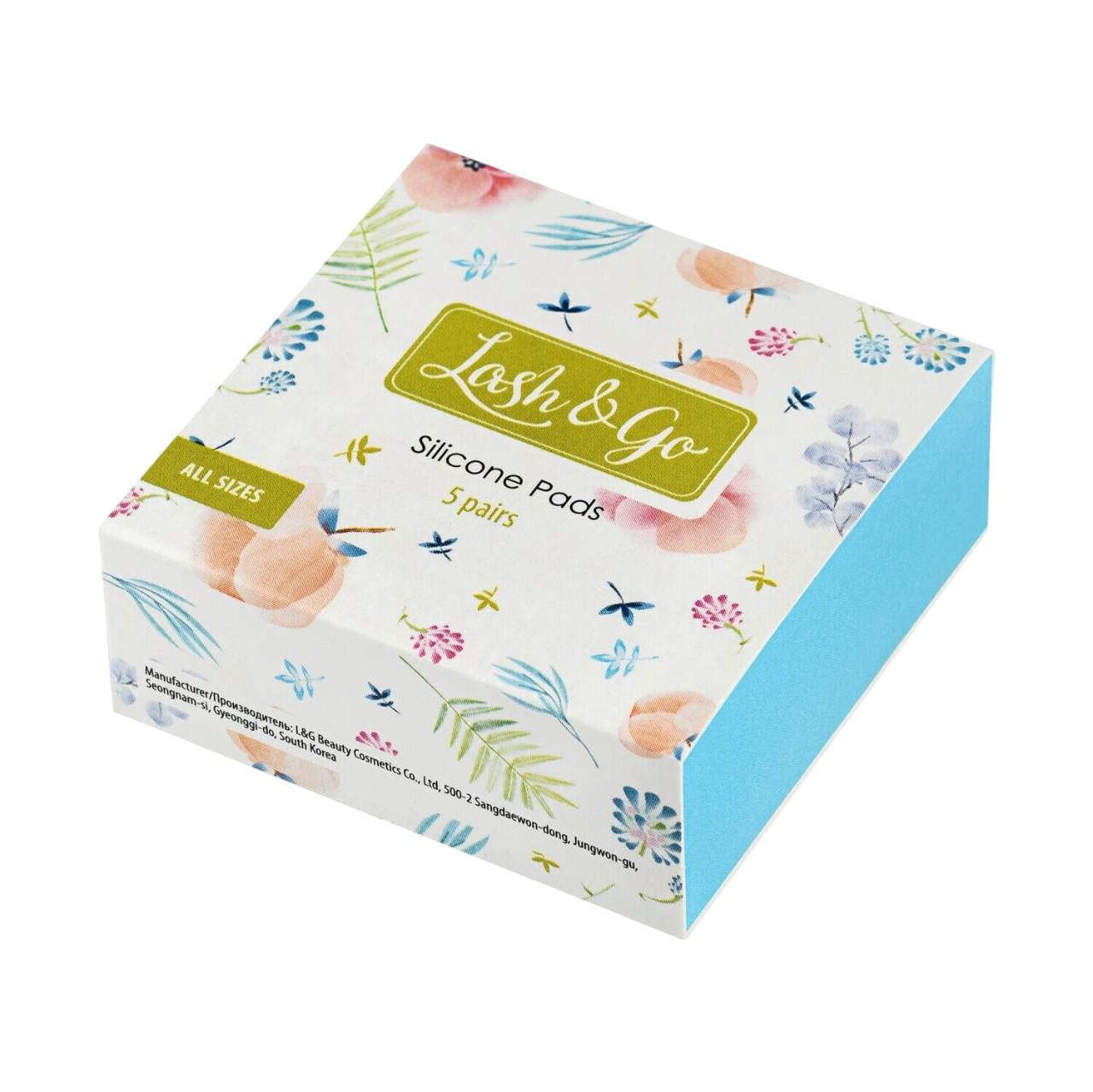 Silikonpadset Lash&Go, 5 Paar, Größen S, M, M1, M2, L