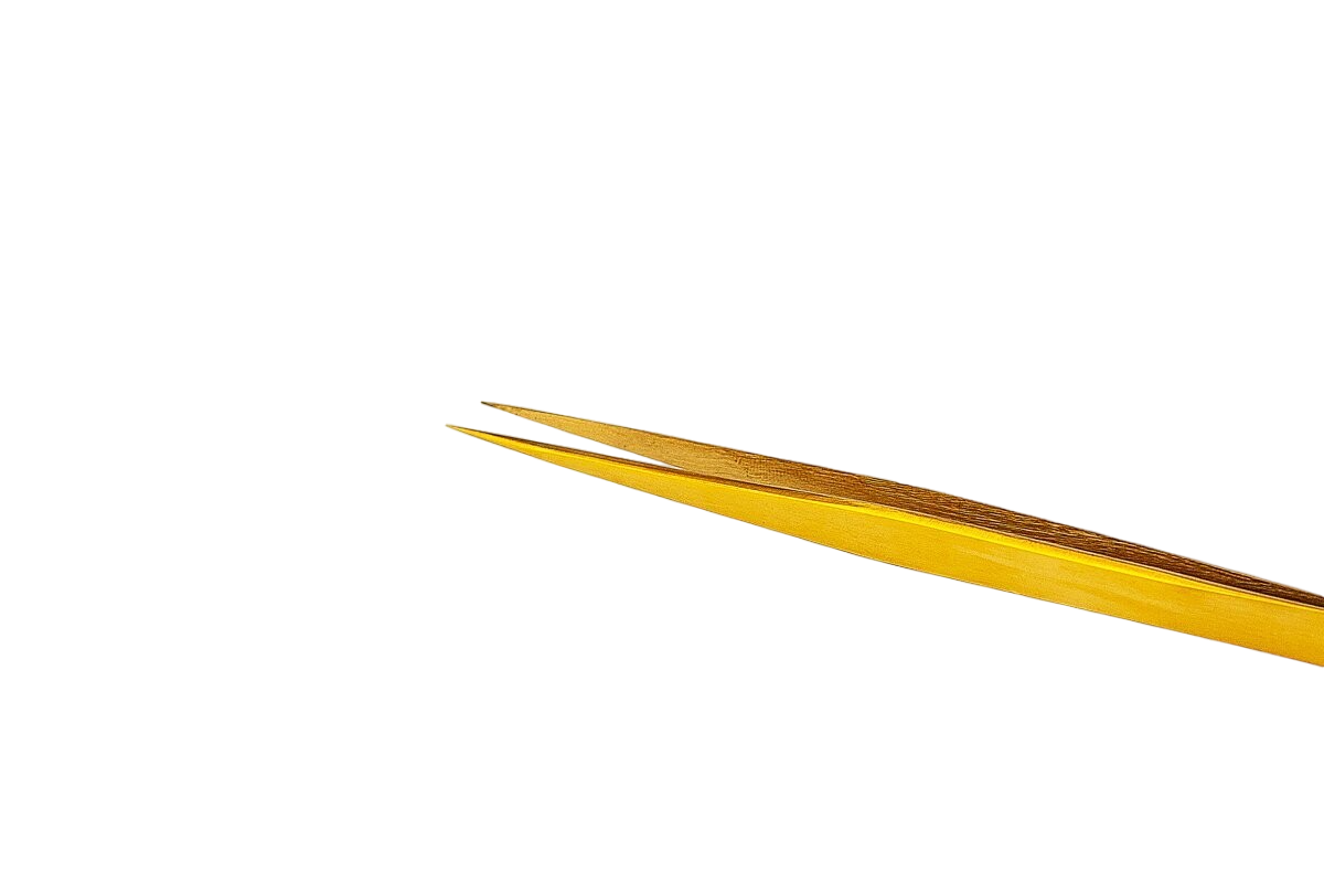 Eyelash extension pliers "IQ Gold" By Nataliya Reinhard