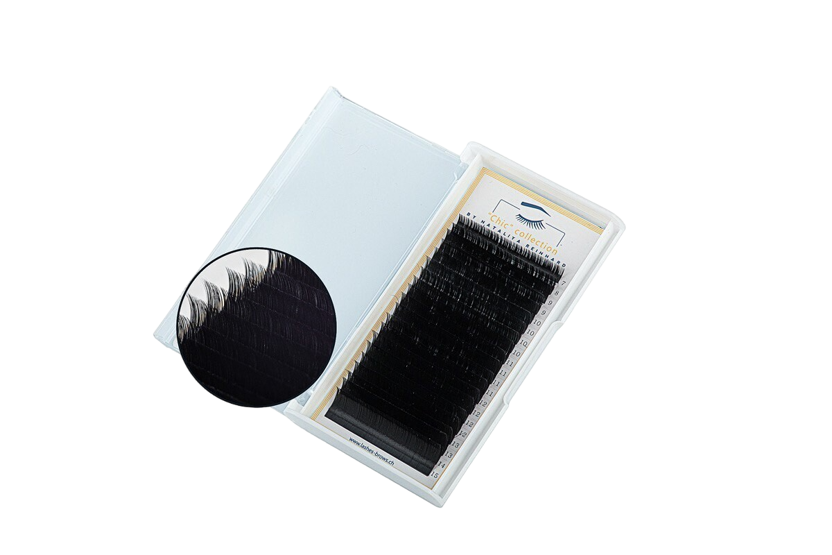 Wimpern Braun Chocolat "Chic Kollektion" von Nataliya Reinhard - 20 lignes Mix