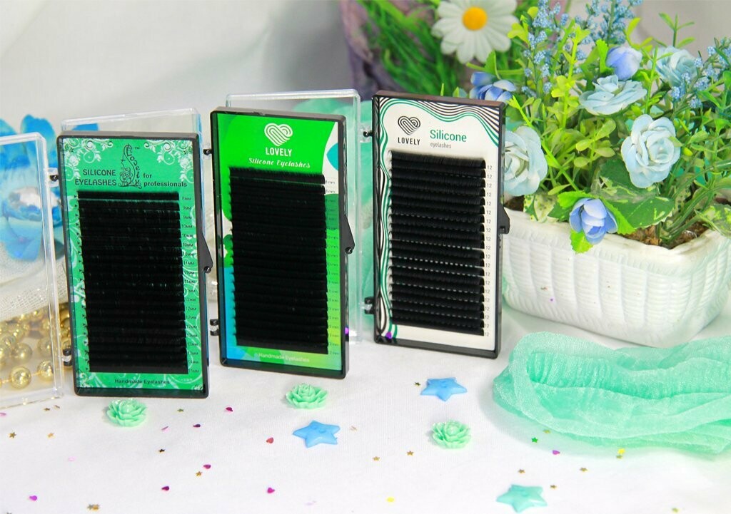 Wimpernverlängerung "Silikon" - 20 Linien Mix