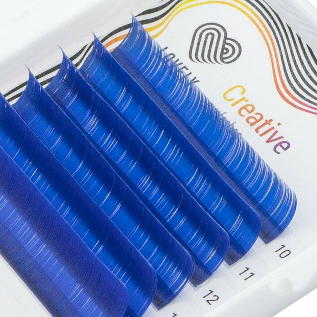 Extensions de cils "Bleu" - 6 lignes Mélange