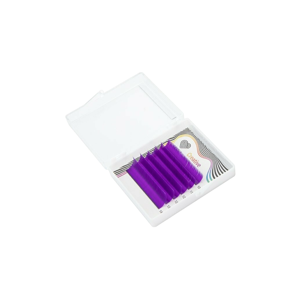 Extensions de cils "Purple" - 6 lignes Mélange